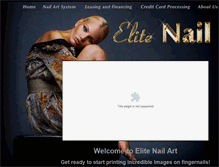 Tablet Screenshot of elitenailart.com